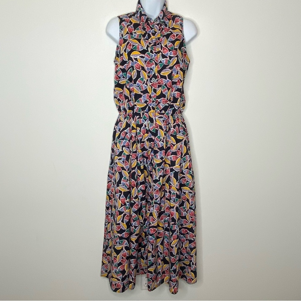 Vintage Liz Claiborne Dresses Floral Sleeveless Midi Dress